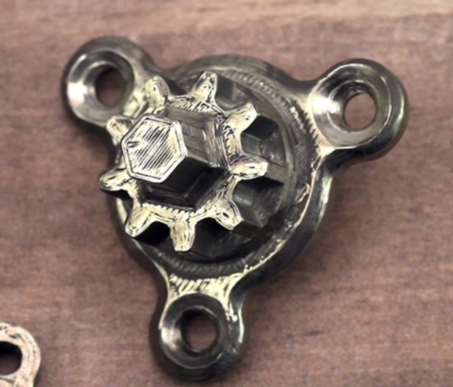 3D-printed metal component