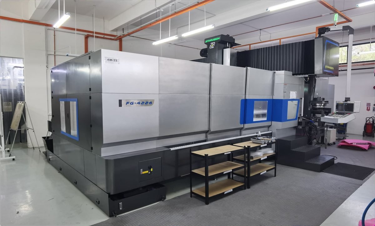 4 m double-column 3-axis, 5-face machining
